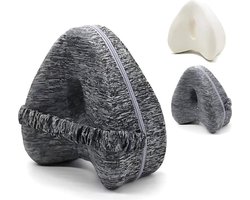Orthopedisch Kussen voor Benen en Knieën. Kussen voor Zijslapers. Traagschuim Beenkussen. Ergonomisch Kniekussens om Rugpijn, Heup, Ischias en Gewrichten te Verlichten