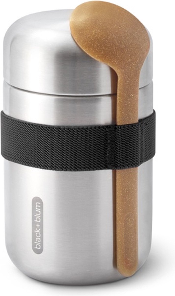 Black+Blum RVS Thermos Voedselcontainer - 400ml - Zwart