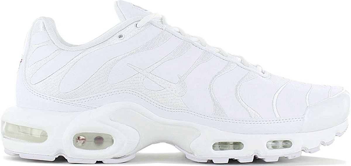 Nike Air Max Plus TN Leather Triple Heren Sneakers Schoenen AJ2029-100 Wit