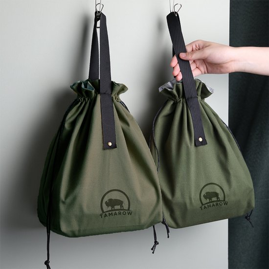 Tamarow Koeltas Lunchtas - 2 Stuks- Geïsoleerd - Waterproof - 4 Liter - Khaki Groen van Tamarow — afbeelding 2