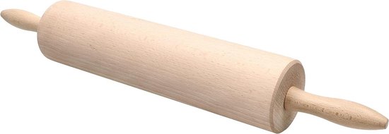 Deegroller bakrol - 52 cm Ø 80 mm voor het rollen van deeg - Houten deegroller