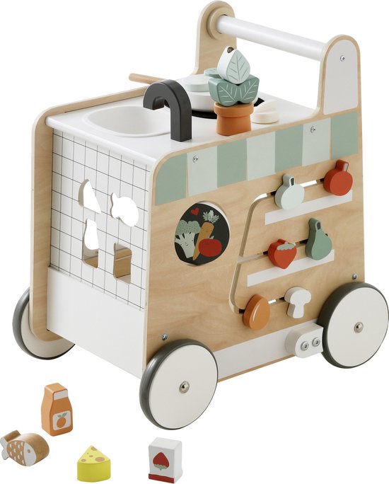 Vertbaudet Ma première cuisine chariot de marche en bois