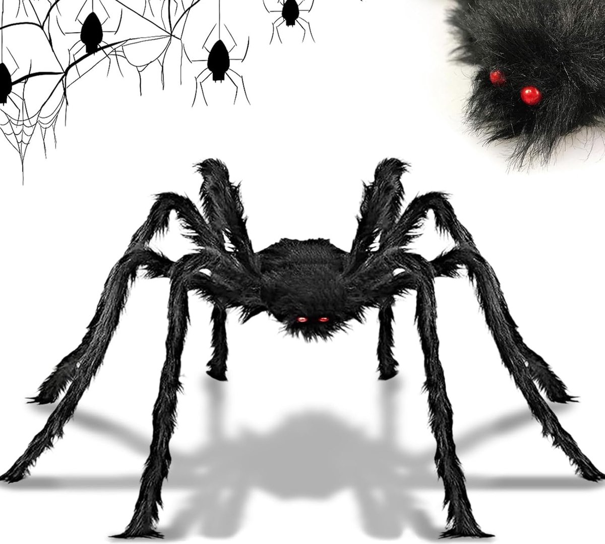 Solacis Halloween Decoratie - Grote spin - Halloween versiering - Horror - Eng - Must have voor halloween!