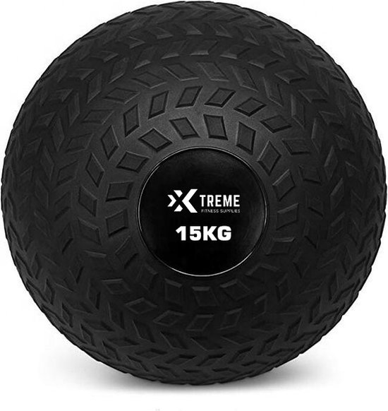 Foto: Xtreme fitness slambal 15kg duurzame slam ball met gripvaste textuur perfect voor explosieve krachttraining stuitervrije medicijnbal geschikt voor thuisfitness en sportschool