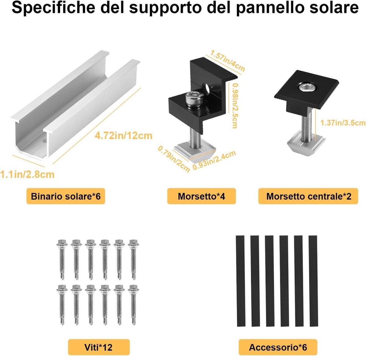 Nuasol Fotovoltaïsche dakpannen montageset- 2 module