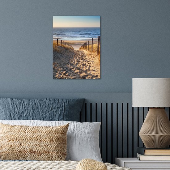 Affiche Plage - Mer - Pays- Nederland - Dunes - Soleil - 30x40 cm