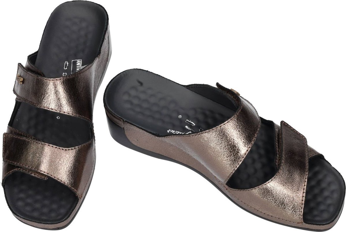 Vital -Dames - brons - slippers & muiltjes - maat 38
