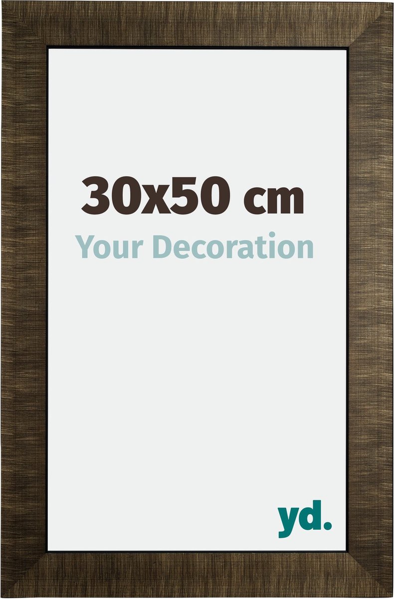 Your Decoration - Fotolijst 30x50 cm - Hout - Champagne Geborsteld - Leeds