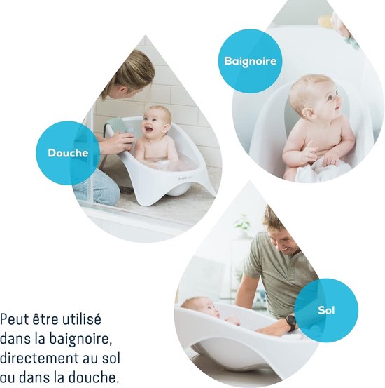Uitbreidbaar babybadje hygiënisch comfortabel sneldrogend - 2-in-1 met geïntegreerde babywip van Lorelli — afbeelding 5