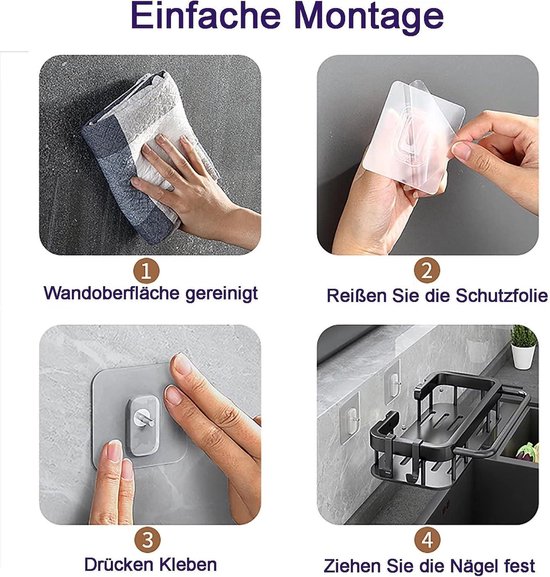 QWORK® Teleskop spülbecken Organizer, spülbecken Organizer hängend