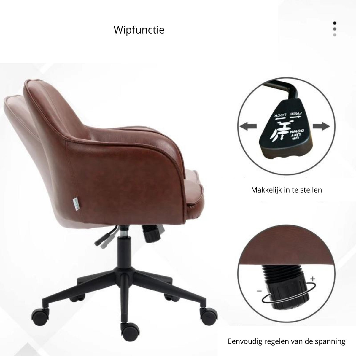 Bureaustoel - Ergonomische bureaustoel - Stoel thumbnail 4
