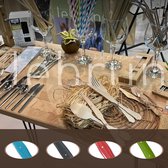 Bol.com Laguiole Doos 24-delig - Roestvrij stalen bestekset - Voor 6 personen - Steakmessen vorken soeplepels en theelepels aanbieding