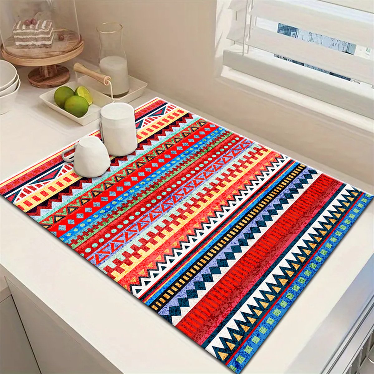 Goedkoopste Keuken Superabsorberend afvoerkussen Keukenwerkblad Verberg vlekken Anti-absorberend kussen Antislip aanrechtbeschermer Gootsteenafvoerkussen Anti-overloopkussen Antislip rubberen achterkant Geschikt voor gerechten Koffiebar Aanrecht