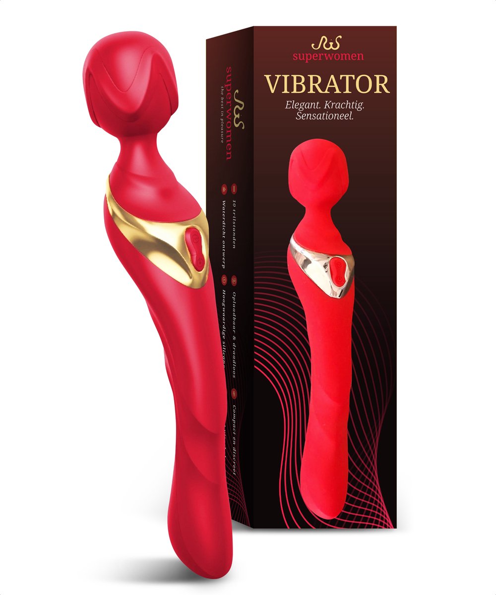 Goedkoopste Superwomen® - Magic Wand Vibrator voor Vrouwen – Vibrator - Dildo - Clitoris Stimulator – G Spot - Sex Toys – Seks Speeltjes – Buigbaar – Stimuleert G Spot & Clitoris tegelijk