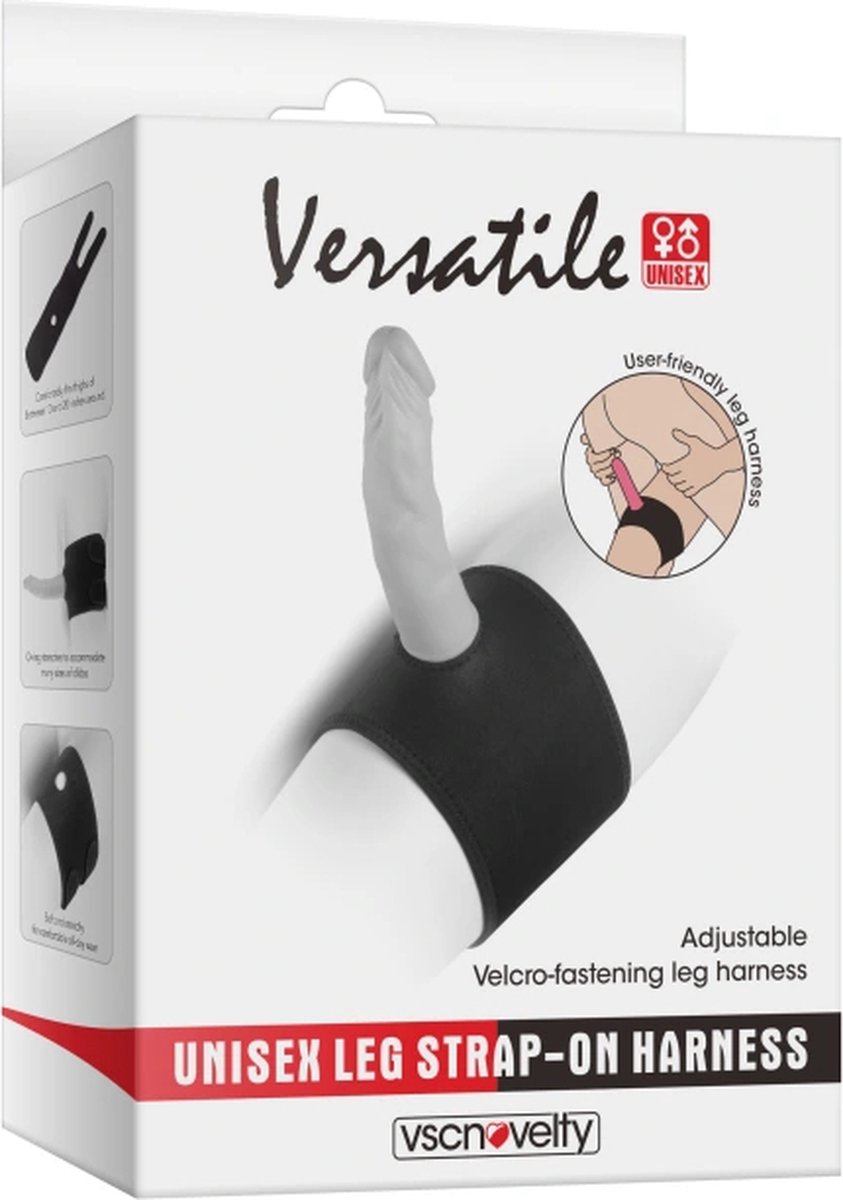 Goedkoopste vscnovelty® Veelzijdige Unisex Leg Strapon Harness - met dildo!