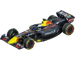 foto van 1:43 Carrera Red Bull Racing Formule 1 - Max Verstappen - No. 1 - Pull-Back Terugtrekauto