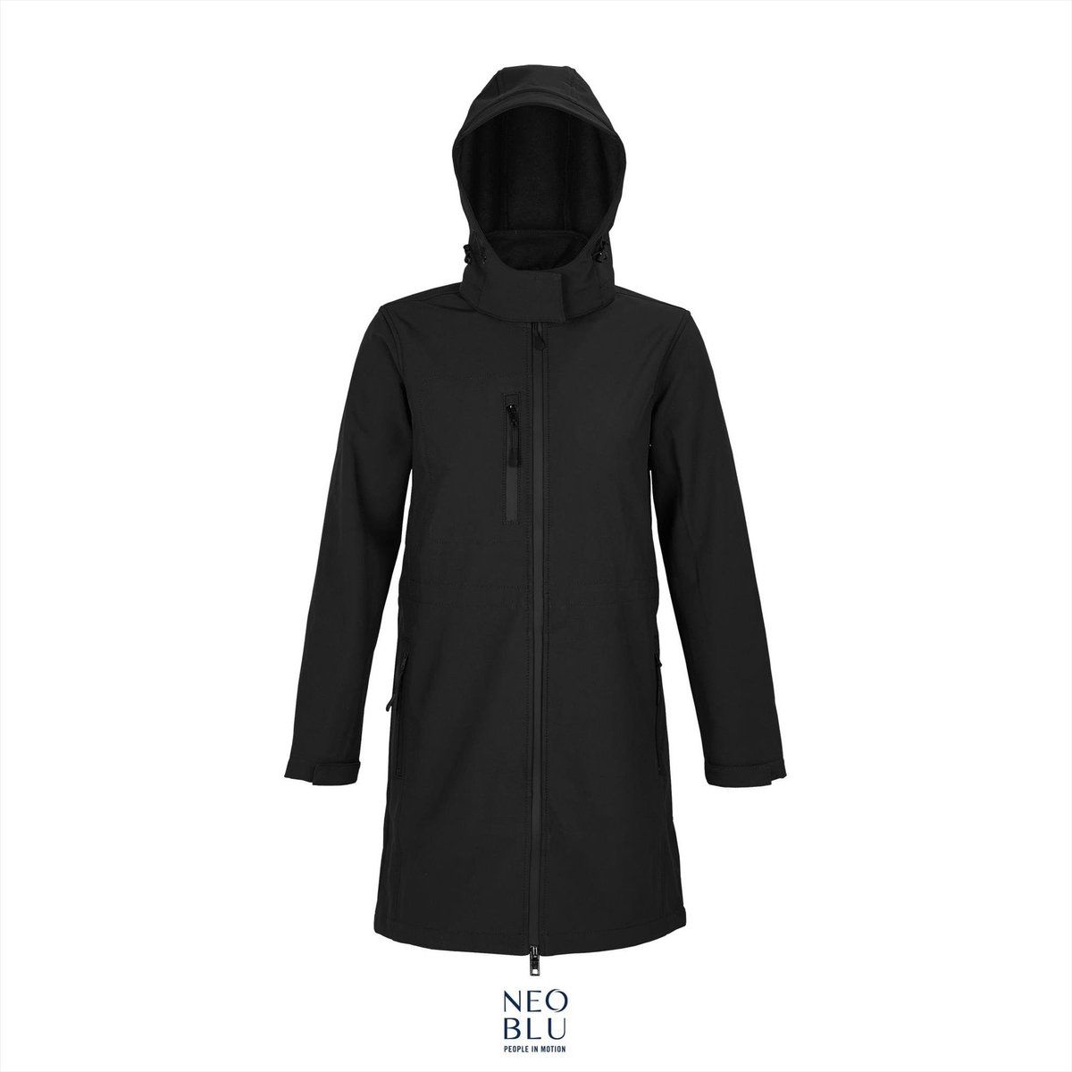 Neoblu Women´ Long Softshell Coat Achille NB3794 Deep Zwart