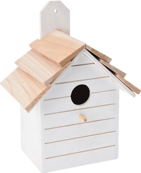 Vogelvoeder voor buiten, 24,5 × 20 × 20 cm houten hangende