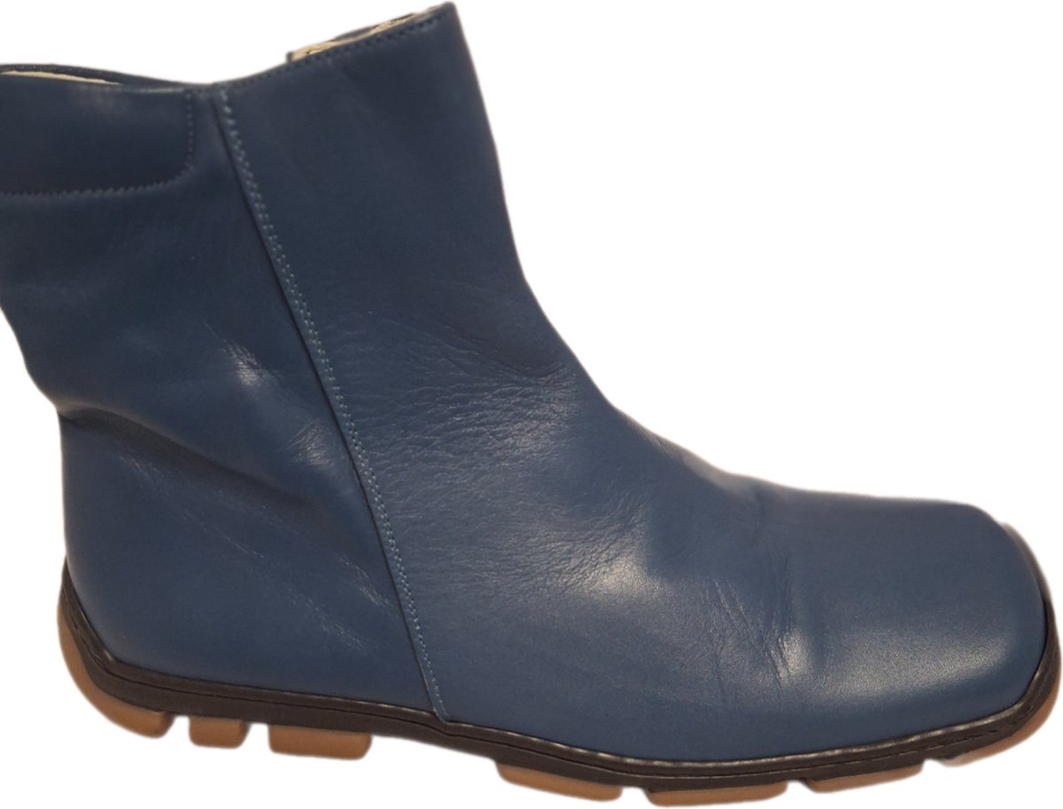 NEW EDITION-LOWBOOTS-122-AMIANTOBLEU-LEER-41