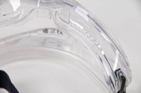 PROTEAR schietbril met anti-condens en krasbestendige heldere lens, veiligheidsbril met zijbescherming, verstelbare en anti-slip beugel, uv-bescherming, sportbril voor fietsers,Verstelbare riem,Zwart frame, heldere lens