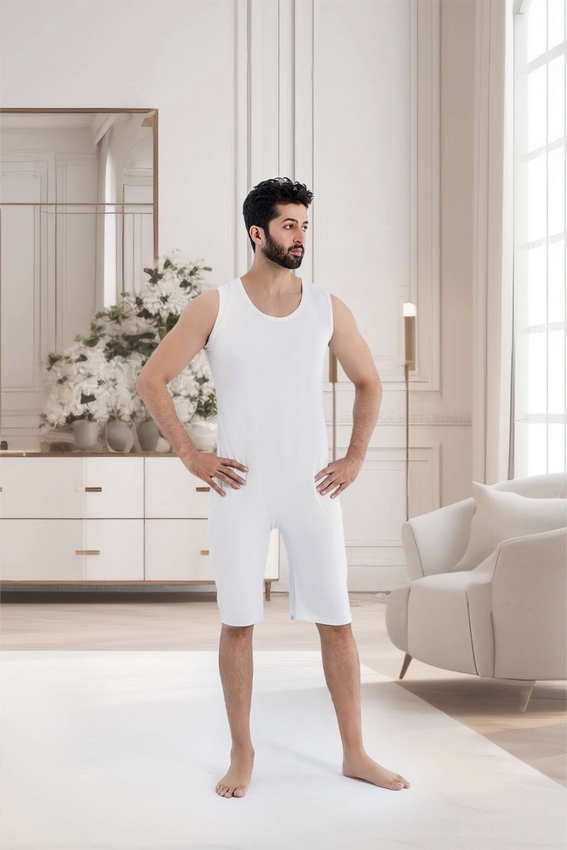 Goedkoopste Hansop body & beenrits | Nachthemd | Zonder mouwen | Plukpak | Maat XL