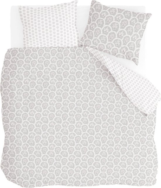 Walra Dekbedovertrek Vintage Memory - 200x220 - 100% Katoen (BCI) - Grijs
