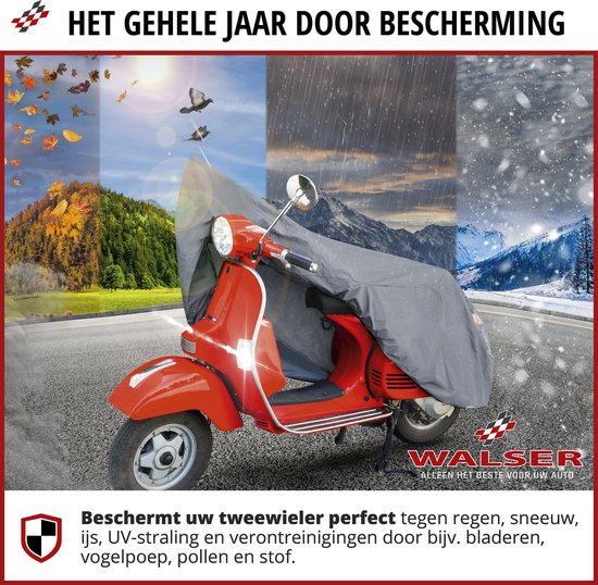 Naked Custom Motorfiets-dekzeil voor scooter, waterdicht, pvc, universeel, zwart, XL