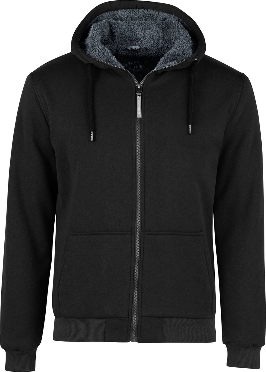 STØRVIK Kenny Sweatvest Heren - Teddy Gevoerd - Hoodie - Maat S - Zwart