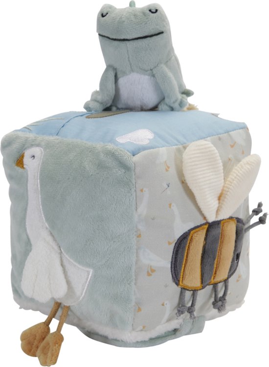 Duurzaam speelgoed Little Dutch Activiteitenkubus – Oceaan – Blauw