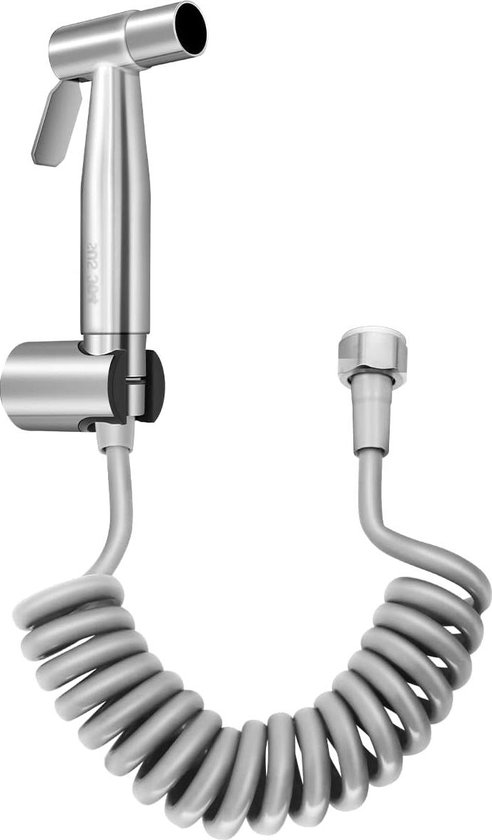 Allecta - Wc Sproeikop Adapter Voor Persoonlijke Hygiëne En Babydoek Wassen Met Muurbevestiging En Slangenset Allecta - Wc Sproeikop Adapter Voor Persoonlijke Hygiëne En Babydoek Wassen Met Muurbevestiging En Slangenset