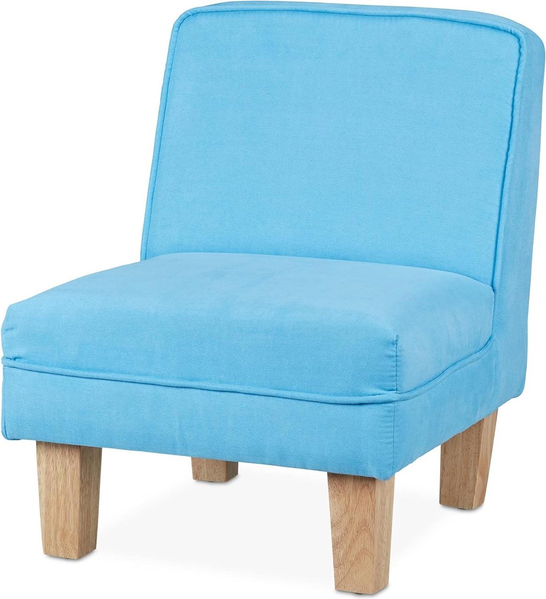 Peuterstoeltje voor jongens meisjes kinderkamer - HxBxD 60 x 45 x 52 cm - Relax kinderstoel blauw met armleuningen kinderzetel