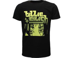 Billie Eilish Anime Billie Logo T-Shirt - Officiële Merchandise - S