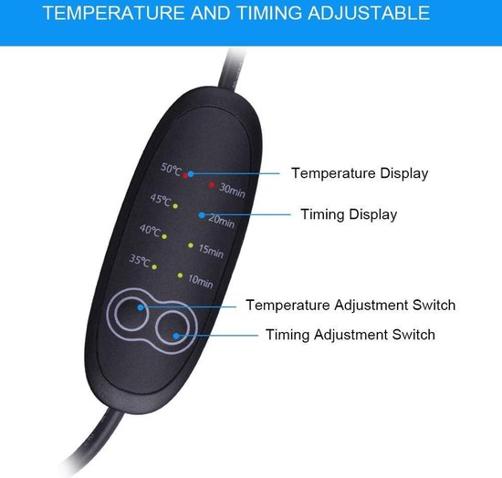 GJXJY Stuurhoes auto stuurverwarming verwarmen aansluiting op 12V sigarettenaansteker stuurwiel warmer winter