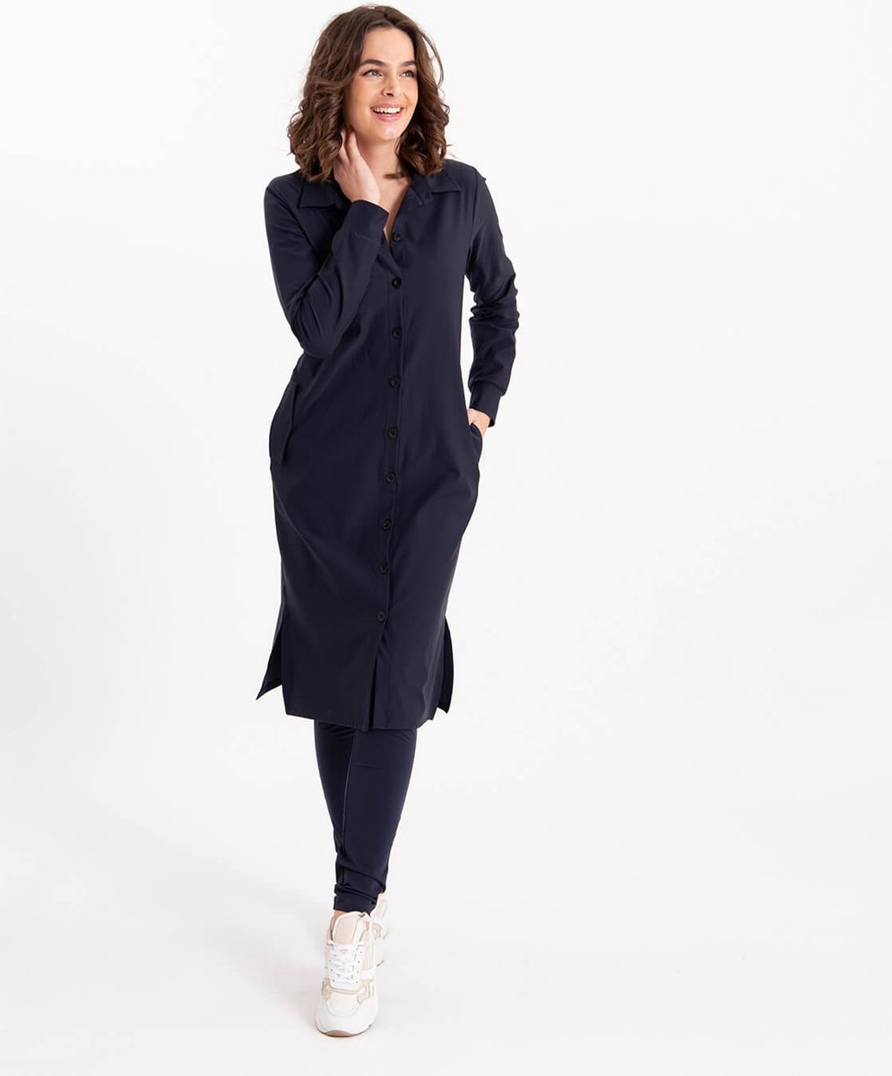 Je m'appelle Travelstof Skinny fit Legging - Dames - Blauw - Maat L