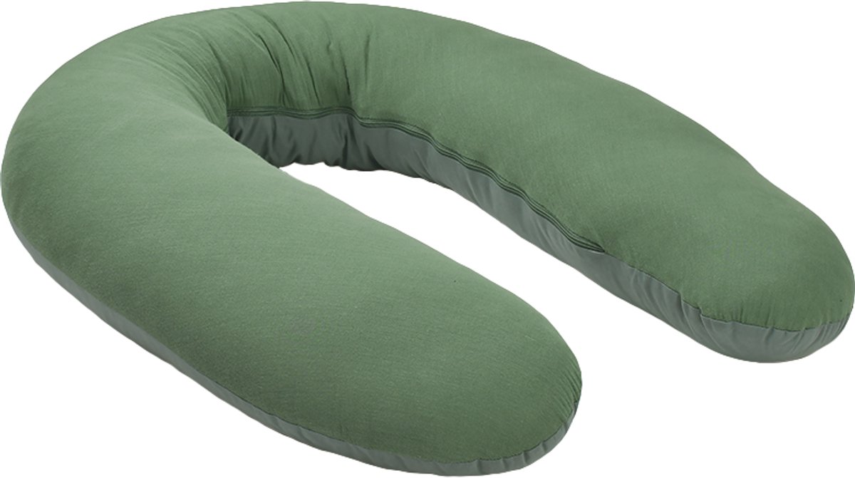 Funnababy Voedingskussen/Zwangerschapskussen - muslin groen