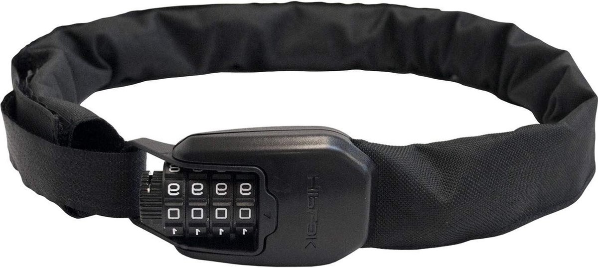 Kettingslot Unisex ALL BLACK Sluitomtrek 75 cm - Hoogste Kwaliteit