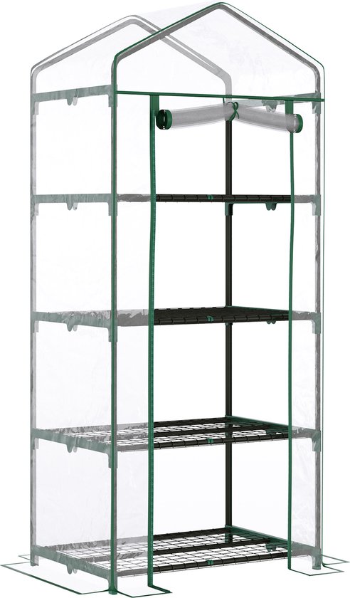 Outsunny foliekas broeikas met deur koellijst plant kamerplant kweekfolie staal PE groen 295 x 100 x 80 cm Outsunny foliekas broeikas met deur koellijst plant kamerplant kweekfolie staal PE groen 295 x 100 x 80 cm