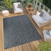Tapis Tapiso Verano Grijs Blauw Intérieur Plein air Terrasse Tapis Taille - 200x290