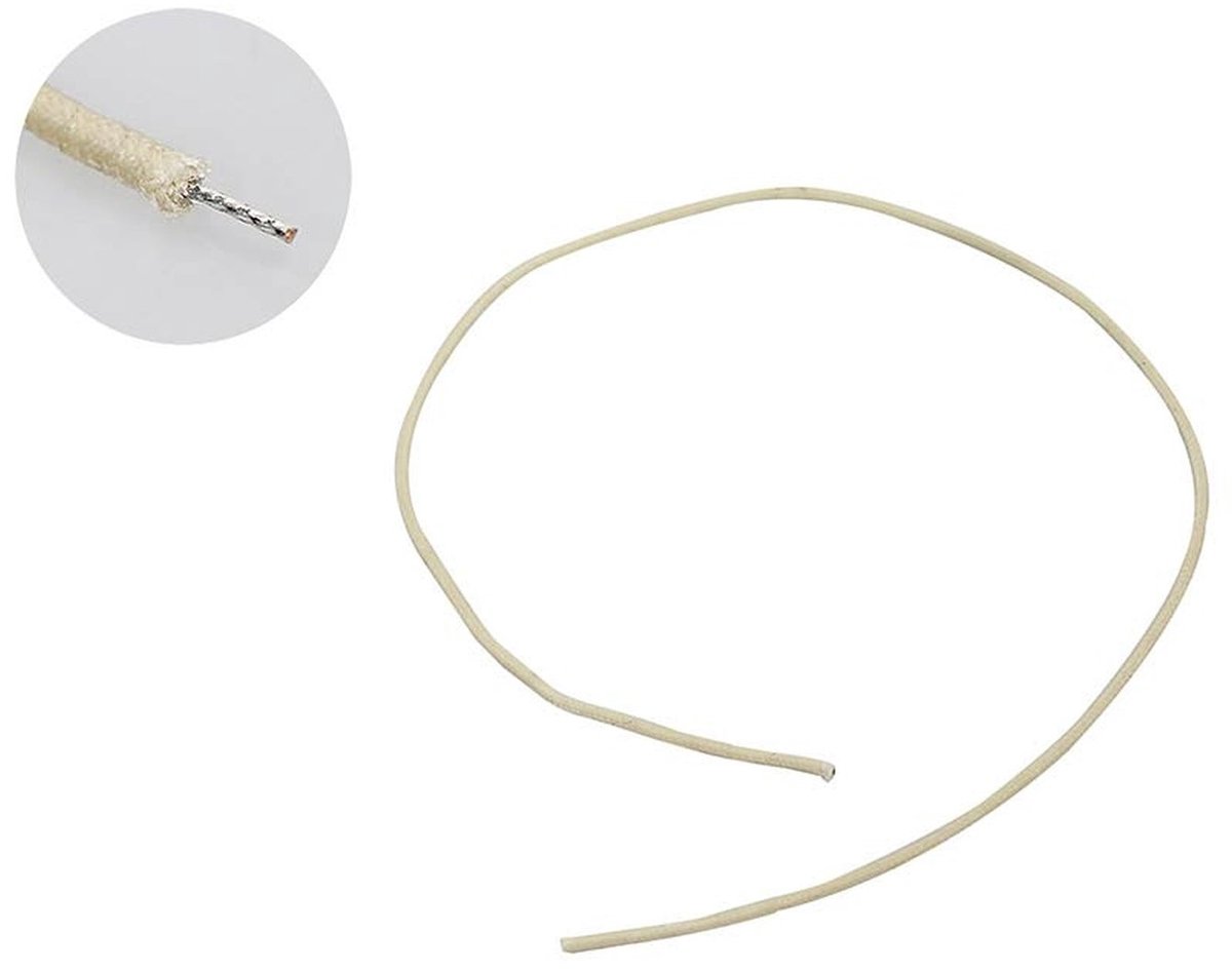 Boston PBW1/WH Push Back Wire – Wit, 30 cm, USA Made (Gavitt)