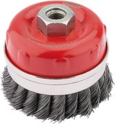 Outifrance Brosse Métallique Rotative 80 Mm à Fils Ondulés