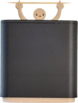 Ocel Design - Porte-cure-dents "Prikkie Brutaal" - Distributeur de bâtons de fête - Porte-bâtons à cocktail - Zwart/ Beige