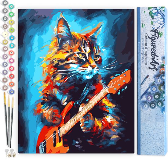 Figured' Art Peinture Par Numéros Sur Toile Adultes Une Ballerine Se Prépare - Kit De