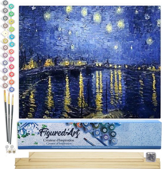 Figured'Art Schilderen op Nummer Volwassenen canvas Van Gogh De roze
