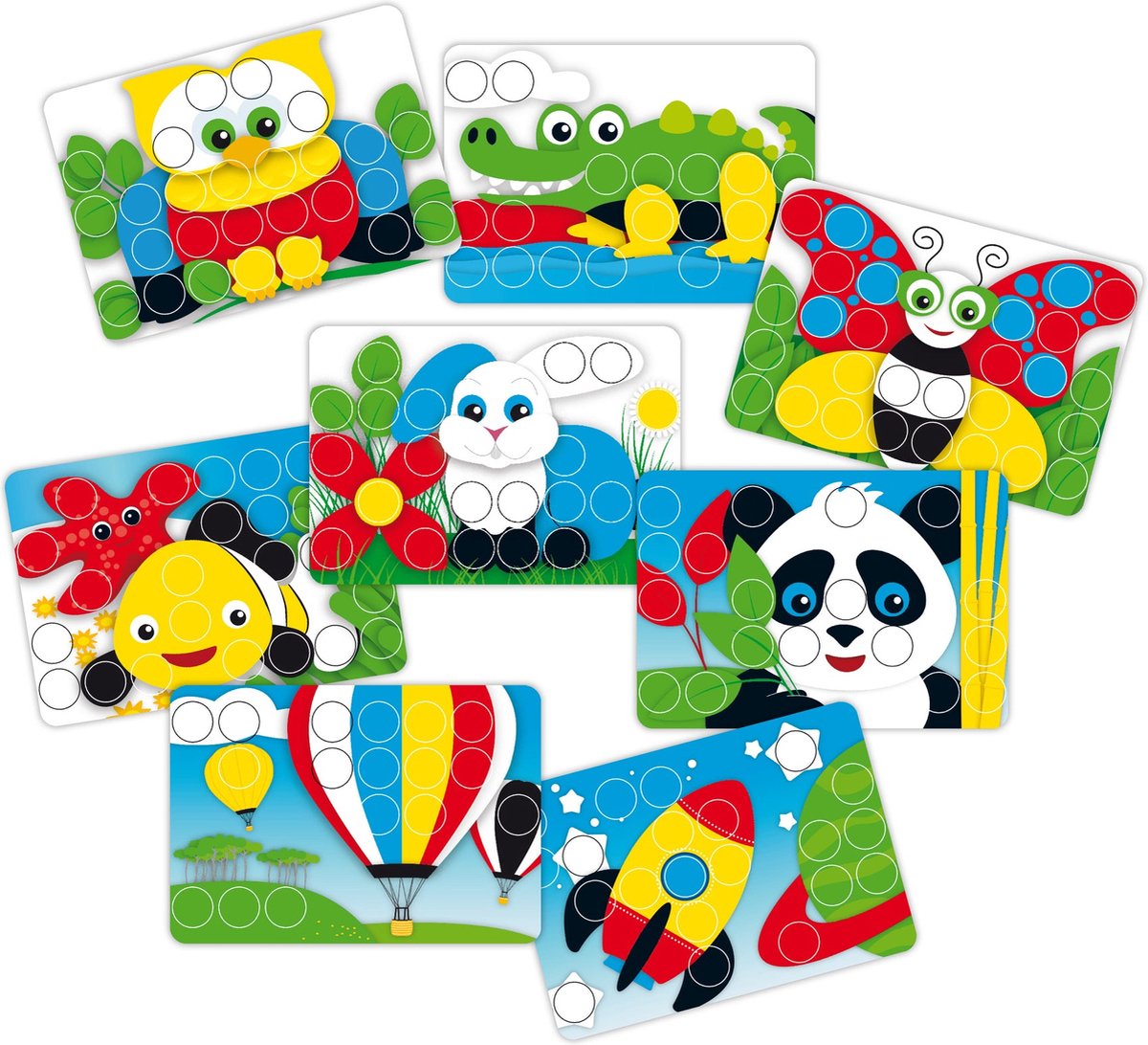 Quercetti Mozaïek Fantacolor Junior 56-delig — afbeelding 4