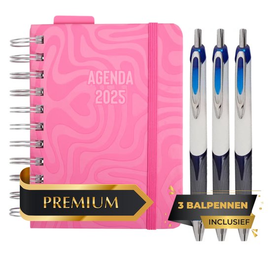 2 stuks agenda 2026 A7, kleine zakagenda 2026 mini, 10,6 × 7,8 cm PU