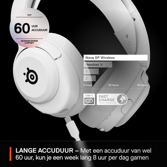 Steelseries Arctis Nova 5P Wireless gamingheadset - 60 uur