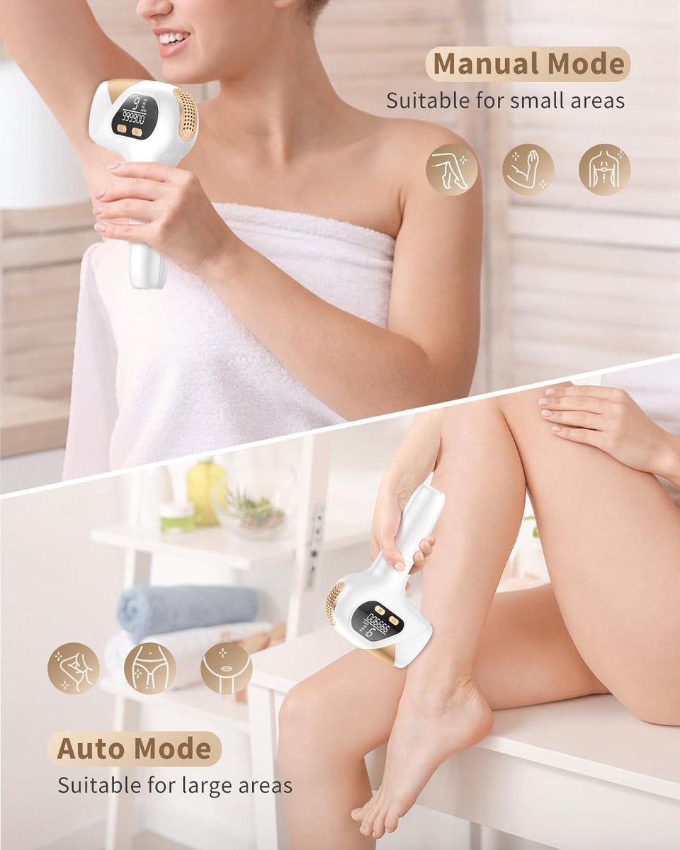 Laser Ontharingsapparaat - Laser Ontharing - Ontharingslaser - Ontharen voor Thuis - Epilator - Epileerapparaat thumbnail 6