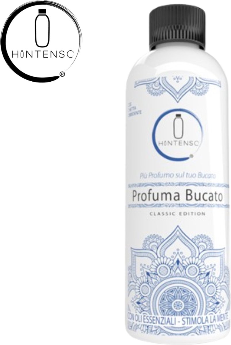 Wasparfum Hintenso Classic Edition Blue 500ml 70 Wasbeurten - Inclusief 1 gratis tester - Frisse was - Heerlijke geur - Textielverfrisser – Wasverzachter – Zeebries - Wasparfum - Wasmachine