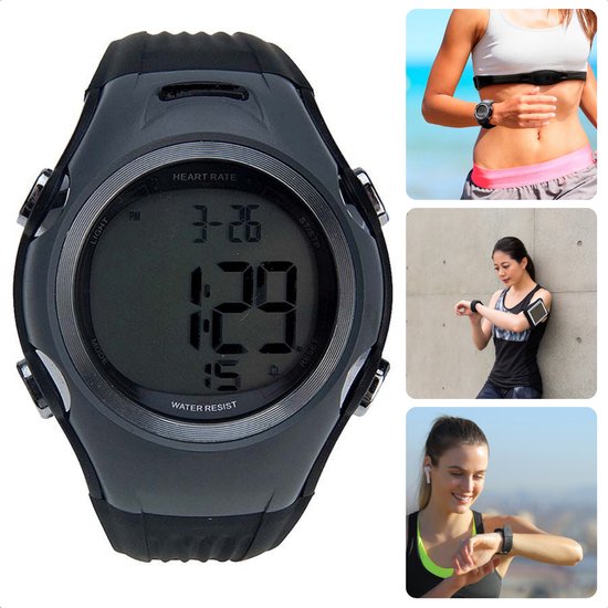 Cheqo Geavanceerde Hartslagmeter met Borstriem Hardloophorloge Sporthorloge met. bol