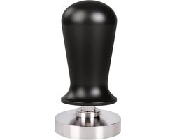Koffie tamper - drukregulerend - roestvrij staal - 53 mm - gekalibreerd - espresso stempel met handvat - 30lbs aandrukkracht - zeefdrager - accessoires